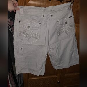 SALVAGE Men's Casual Cargo Shorts - Light Gray